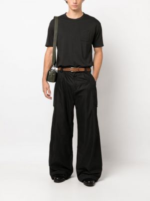 T-shirt aus baumwoll mit rundem ausschnitt Visvim schwarz