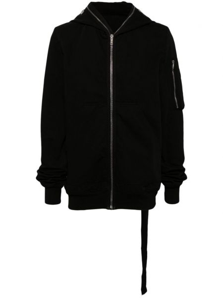 Bavlnená dlhá bunda s kapucňou Rick Owens Drkshdw čierna