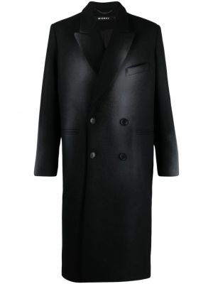Czarny płaszcz wełniany Misbhv