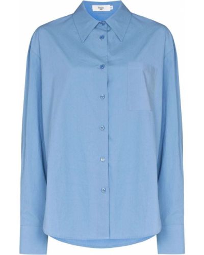 Oversized košeľa Frankie Shop modrá