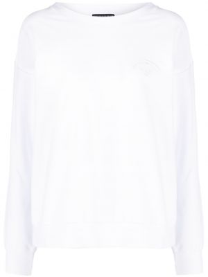 Sweatshirt mit stickerei Emporio Armani weiß