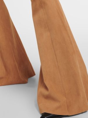 Pantaloni din piele de căprioară Stouls maro
