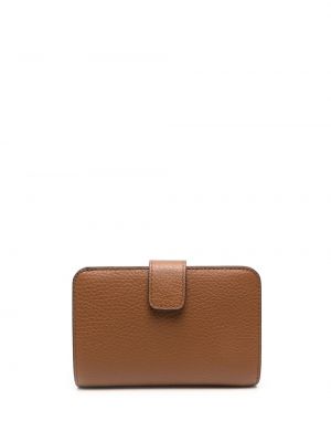 Portefeuille en cuir Furla marron