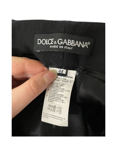 Woll hose Dolce & Gabbana Pre-owned schwarz