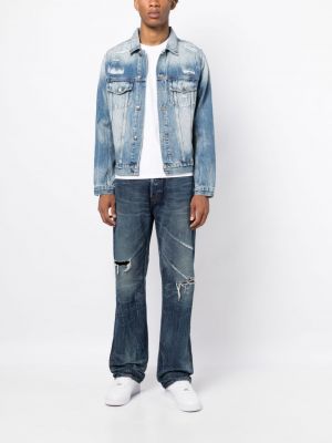 Distressed jeansjacke Ksubi blau