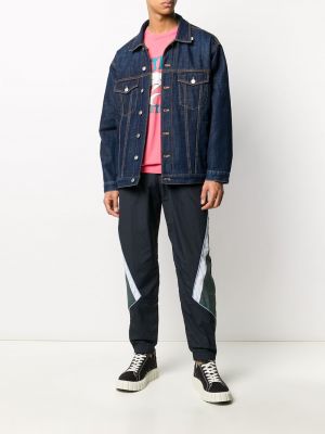 Beidseitig tragbare jeansjacke mit geknöpfter Martine Rose