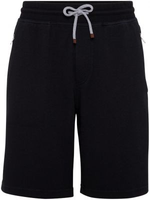 Pamučne bermuda kratke hlače Brunello Cucinelli crna