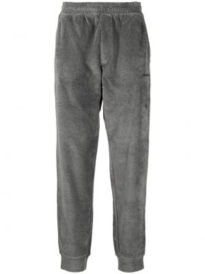 Spodnie sportowe bawełniane z nadrukiem Helmut Lang szare