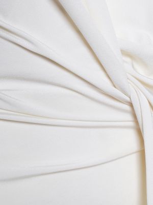 Rochie mini din viscoză din jerseu Jacquemus alb