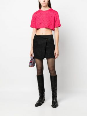 Tričko s potiskem Moschino růžové