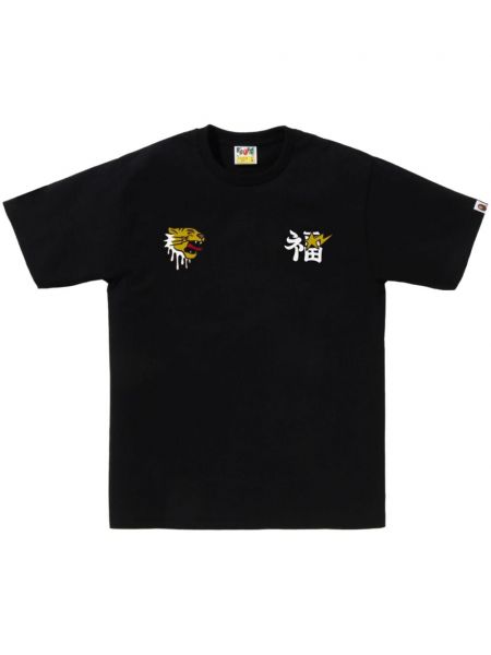 Βαμβακερή μπλούζα με σχέδιο A Bathing Ape® μαύρο