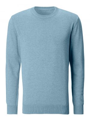 Меланжов пуловер H.i.s синьо