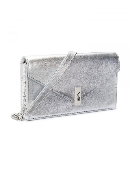 Pisemska torbica Polo Ralph Lauren srebrna