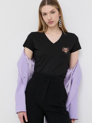 Bavlněné tričko Liu Jo černé