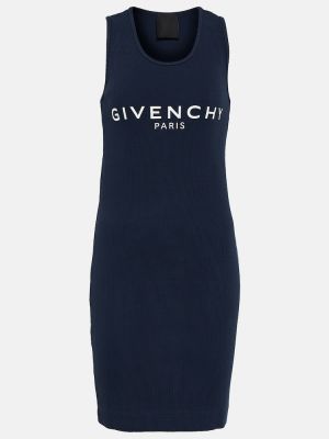 Рокля от джърси Givenchy синьо