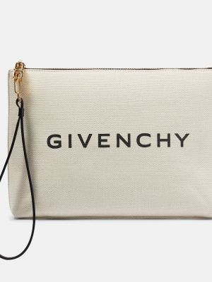 Bavlnená listová kabelka Givenchy béžová