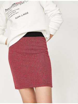 Mini suknja Koton crvena