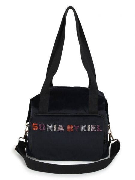 Kadife çanta Sonia Rykiel Enfant siyah