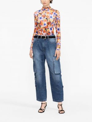 Pantalon cargo avec poches Isabel Marant bleu