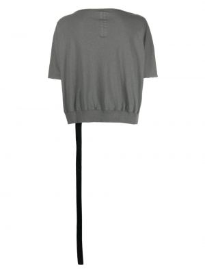 Kokvilnas t-krekls Rick Owens Drkshdw pelēks