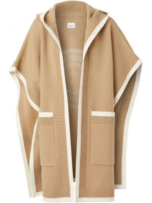 Cape med huva Burberry brun