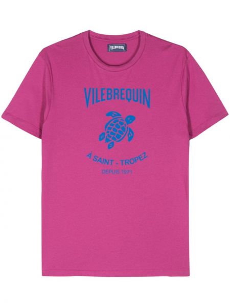 Kokvilnas t-krekls Vilebrequin rozā