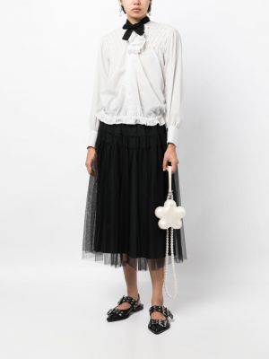 Gepunkteter bluse aus baumwoll mit print Comme Des Garçons Tao