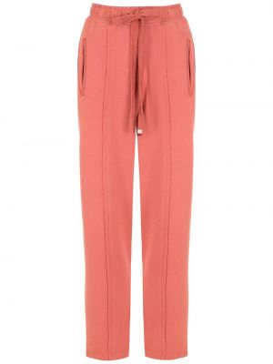 Bavlněné rovné kalhoty Nk - růžová