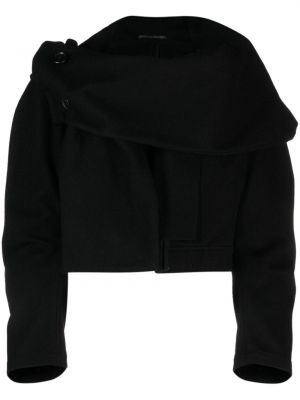 Oversized jakna Yohji Yamamoto črna