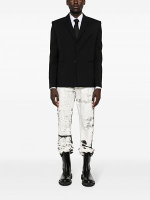Abstrakte straight jeans mit print Alexander Mcqueen
