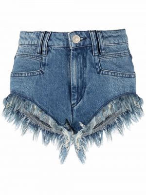 Frynser jeans-shorts Isabel Marant étoile blå