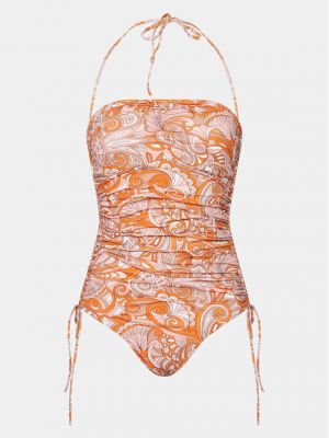 Vientisas maudymosi kostiumėlis Melissa Odabash oranžinė