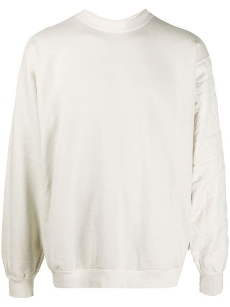 Gesteppter sweatshirt mit rundhalsausschnitt Ambush weiß