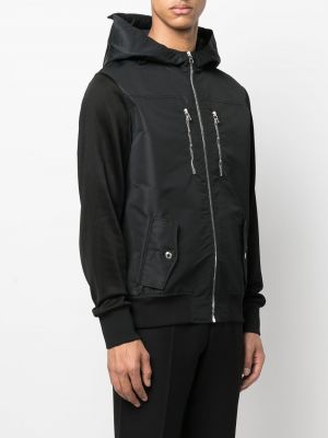 Mikina s kapucí na zip Alexander Mcqueen černá