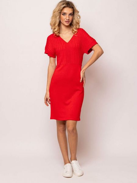 Платье с коротким рукавом Heavy Tools красное