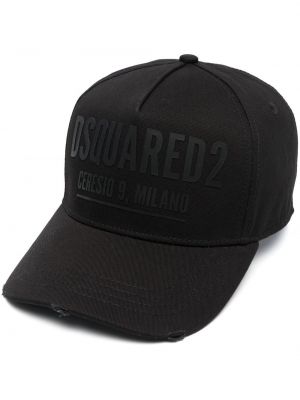 Kepurė su snapeliu Dsquared2 juoda