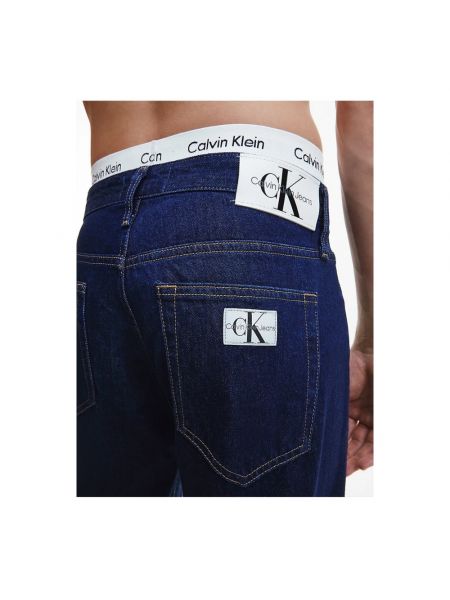 Proste jeansy Calvin Klein niebieskie