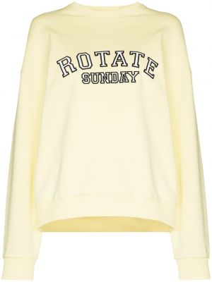 Rund hals sweatshirt Rotate gul