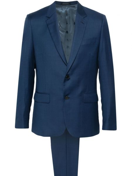 Vlněný oblek Paul Smith modrý