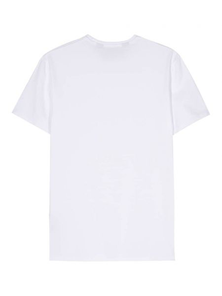 Raštuotas medvilninis marškinėliai Just Cavalli balta