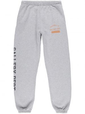 Pantalon de joggings en coton à imprimé Gallery Dept. gris