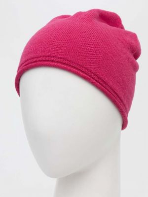 Dzianinowa czapka United Colors Of Benetton różowa