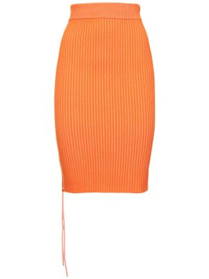 Spódnica midi Off-white - Pomarańczowy