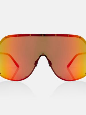 Okulary przeciwsłoneczne bez obcasa Rick Owens pomarańczowe
