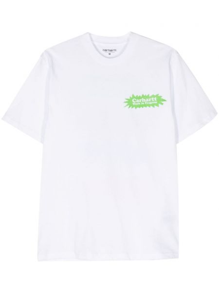 Тениска с принт Carhartt Wip бяло