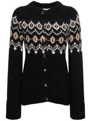 Cardigan i kashmir Khaite svart