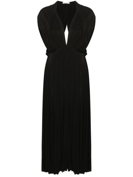 Πλισέ αμάνικο φόρεμα Philosophy Di Lorenzo Serafini μαύρο