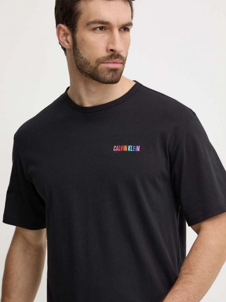 Czarna koszulka bawełniana Calvin Klein Underwear