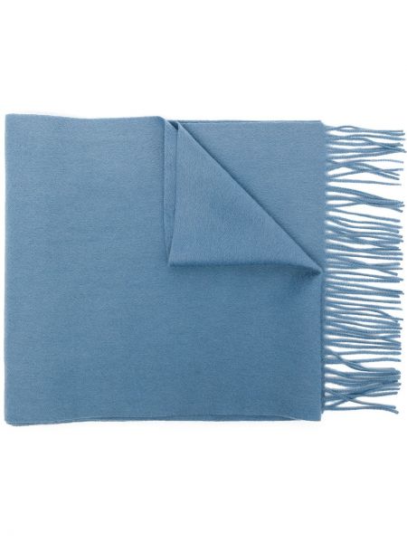 Bufanda con flecos N.peal azul