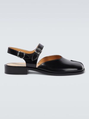 Sandale din piele Maison Margiela negru